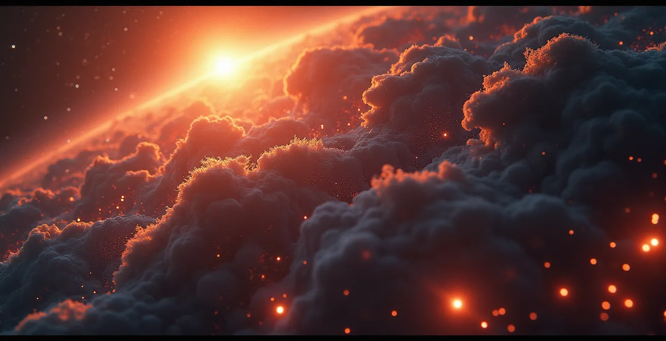 Detailansicht von Navigationseinstellungen im Auto-Display, auf denen ein Finger eine Option auswählt