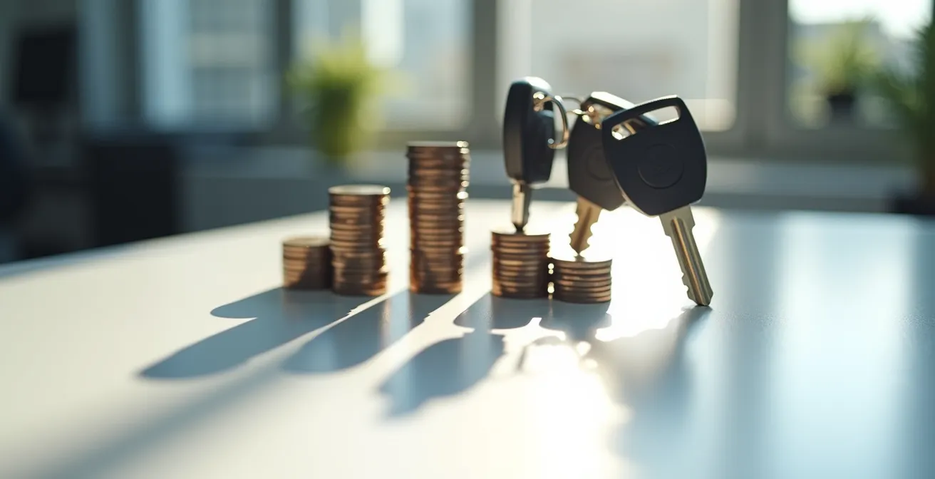 Visuelle Darstellung der Preisstruktur bei Kurzzeitmieten über verschiedene Zeiträume, die das Paradox von günstigeren Mehrtagestarifen im Vergleich zu Einzeltagestarifen symbolisiert.